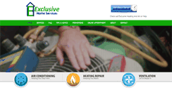 Desktop Screenshot of exclusivehvacservice.com